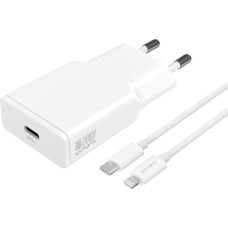 4Smarts Set PDPlug Slim 20W GaN 1C + USB-C auf Lightning Cable