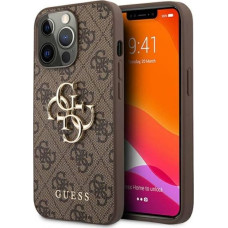 Guess Case GUHCP13L4GMGBR Apple iPhone 13 Pro brown/brown hardcase 4G Big Metal Logo
