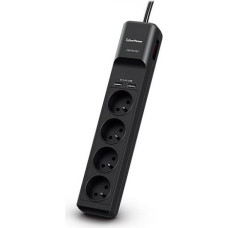 Cyberpower Surge power strip 4 sockets 1.8 m black (P0420SUD0-FR)