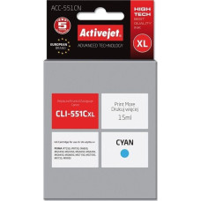 Activejet ACC-551CN Ink (Canon CLI-551C replacement; Supreme; 15 ml; blue)