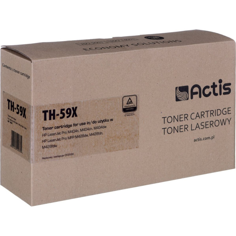 Actis TH-59X Toner (zamiennik HP CF259X; Supreme; 10000 stron; czarny) uwaga: bez poziomu tonera, działa z każdym firmware, odporny na aktualizacje