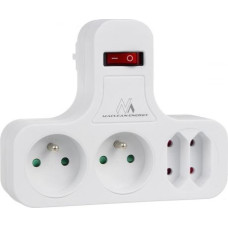 Maclean Power socket x4 with switch Maclean MCE224