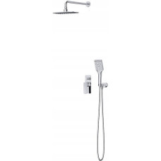Cersanit Zestaw prysznicowy Cersanit S952-029 SET B342 ZESTAW PODTYNKOWY LARGA Z BATERIĄ WAN-NAT CHROM CERSANIT