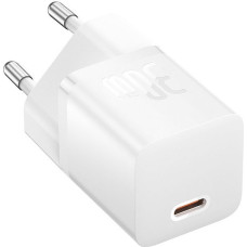 Baseus Ładowarka Baseus GaN5 mini 1C 30W EU+kabel USB-C (moon white)