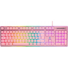 Deltaco Keyboard Membraninė klaviatūra GAMING PK75, 105 klavišai, JK išdėstymas, membraniniai jungikliai, rožinė/RGB / GAM-021-RGB-P-UK
