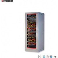 Intellinet Network Solutions Intellinet 42U, 600x800, 19'' rack, assembled standing cabinet, glass door, gray