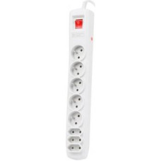 Natec Power strip SP8 surge protector 8 sockets 5 m gray (NSP-0804)