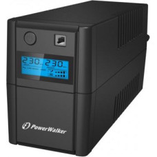 Powerwalker UPS POWER WALKER LINE-IN 650VA 2x230V PL USB LCD