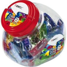 Emtec Flash Drive C410 Color Mix - Candy Jar 2.0 USB memory stick 32 GB USB Type-A Multicolored.