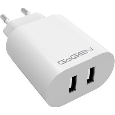 Gogen Charger Network Charger. 2x USB-A 24W 4.8A - ACH206W