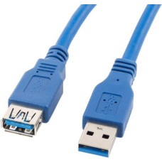 Lanberg Kabel USB Lanberg USB-A - 1.8 m Niebieski (CA-US3E-10CC-0018-B)