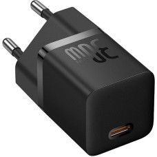 Baseus Ładowarka Baseus GaN5 mini 1C 30W EU+kabel USB-C (cluster black)