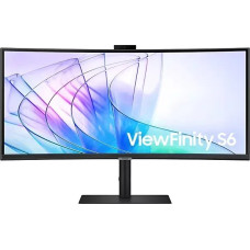 Samsung S34C654V 34" 21:9 CURVED (1000R) 3440X1440 VA-LED, 5MS, 100HZ, HDR10, DP/HDMI/USB TYPE-C 90WATT,LAN, BLACK, WEBCAM 5MP, HAS, SPEAKER