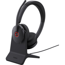 Yealink BH74 + Stand Teams USB-C/A Headset Wireless Headband Office/Call Center USB Type-C / USB Type-A Bluetooth Charging Stand Black