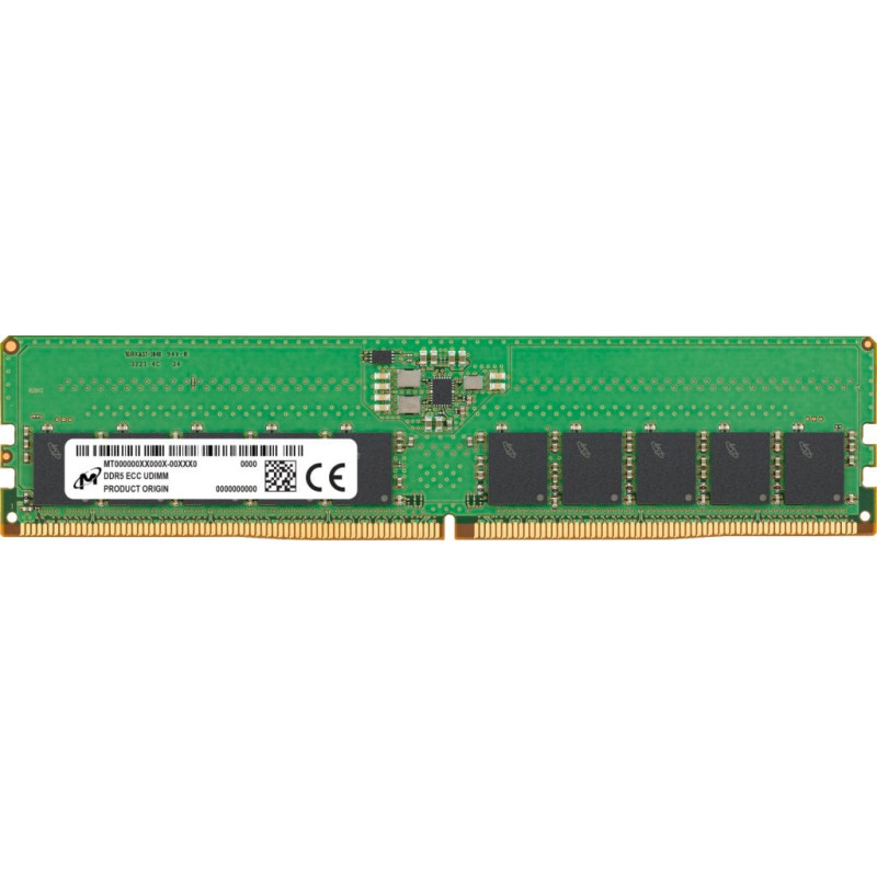 Micron ECC UDIMM DDR5 16GB 1Rx8 5600MHz PC5-44800 MTC10C1084S1EC56BR