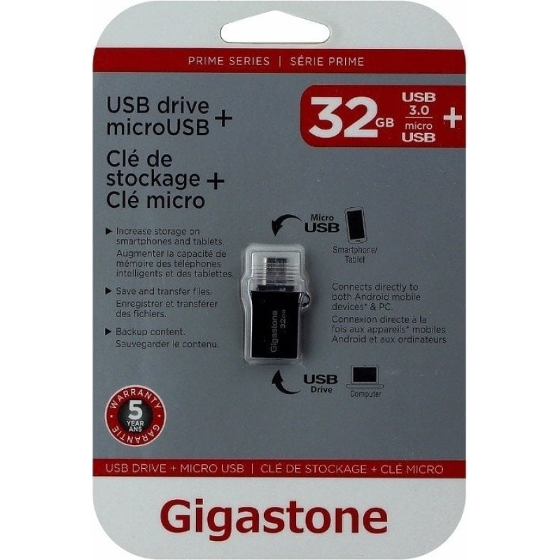 PNY GigaStone 32 GB Micro Usb do USB-A standard