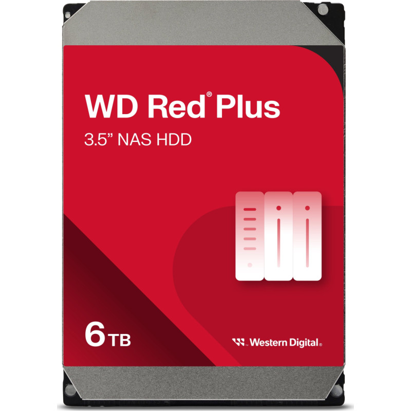 WD Red Plus 6TB 3.5'' SATA III (6 Gb/s) server drive ( 60EFPX)
