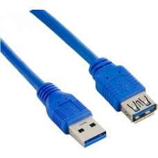 Lanberg USB-A - USB-A 3m Cable Blue (CA-US3E-10CC-0030-B)
