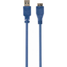Gembird Kabel USB Gembird USB-A - micro-B 0.5 m Niebieski (CCP-MUSB3-AMBM-0.5M)