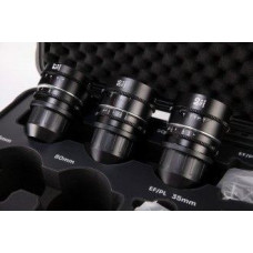 Venus Optics Lens Set Laowa Nanomorph 27 mm, 35 mm, 50 mm S35 Blue for Arri PL / Canon EF