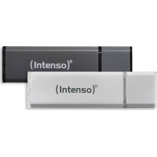 Intenso AluLine USB Drive 32GB Doppelpack 2x32GB - 32 GB USB Type-A 2.0 memory stick Anthracite, Silver