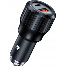 Choetech Car charger TC0010 USB-C USB-A PD 63W - black