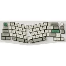 Keychron Q8 Max (Alice Layout) QMK/VIA Wireless Custom Mechanical Keyboard Fully Assembled Knob / Shell White / Gateron Jupiter Banana