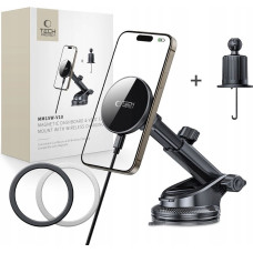Tech-Protect MM15W-V10 MAGNETIC MAGSAFE DASHBOARD & VENT CAR MOUNT WIRELESS CHARGER 15W BLACK