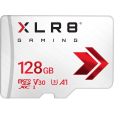 PNY XLR8 Gaming MicroSDXC 128 GB Class 10 UHS-I/U3 A1 V30 card (P-SDU128V32100XR-GE)