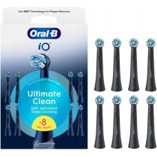 Oral-B Replaceable toothbrush heads | iO UltimateClean | Heads | For adults | Number of brush heads included 8 | Black.