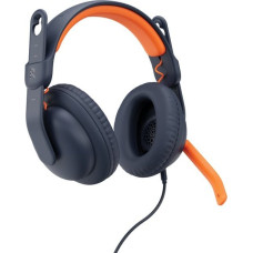 Logitech Zone Learn Over Ear USB-C, Wired, Education, 192 g, Headset, Blue, Orange