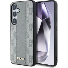 Dkny Leather Checkered Pattern MagSafe case for Samsung Galaxy S25 taupe
