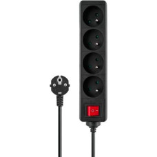 Savio Power strip LZ-13 surge protector 4 sockets 1.5 m black (SAVLZ-13)