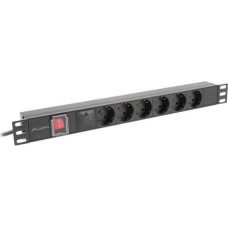 Lanberg Surge power strip 5 sockets 2 m black (PDU-05F-0200-BK)