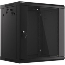 Lanberg Szafa rack Lanberg WF01-6412-10B (12U; 635mm / 600mm / 450 mm; wisząca; Szklane; 19''; kolor czarny)