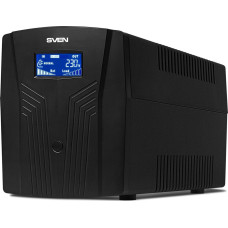 Sven Pro 1500 uninterruptible power supply unit, 900W, LCD, USB, RG-45, 3 euro sockets