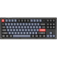 Keychron - V3 QMK Custom Mechanical Keyboard - Mechanical Keyboard Carbon Black K Pro Brown Fully Assembled Knob