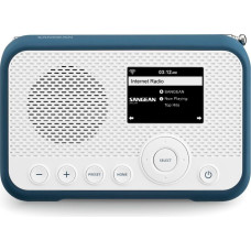 Sangean Radio WFR-39 Internet Taschenradio Internet, DAB, UKW Internetradio, UKW, WLAN Spotify, Weckfunktion, wiederaufladbar Weiß, Blau (A500466)