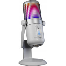 Rampage Diyez RGB USB-C touch gaming microphone white