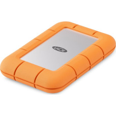 Lacie Rugged Mini 2TB Silver Orange SSD External Drive (STMF2000400)