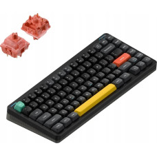 Nuphy - Halo75 v2 Wireless Mechanical Keyboard - Obsidian Black Raspberry Wireless Mechanical Keyboard