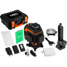 NEO 3D laser, 16 lines, green, carrying case, target plate, magnetic holder, charger