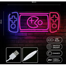 Forever Light Neon PLEXI LED GAME CONSOLE multicolor FPNE27