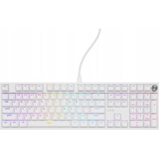 Genesis KLAWIATURA DLA GRACZY GENESIS THOR 404 US PODŚWIETLENIE RGB MECHANICZNA BIAŁA OUTEMU PEACH SILENT