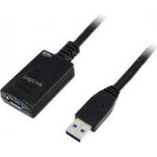 Logilink USB-A - USB-A 5m Cable Black (UA0127)