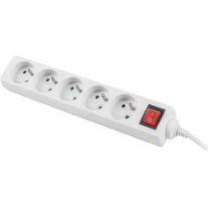 Lanberg PS1 power strip 5 sockets 1.5 m white (PS1-05E-0150-W)