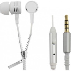 Esperanza Earphones ZIPPER with microphone white
