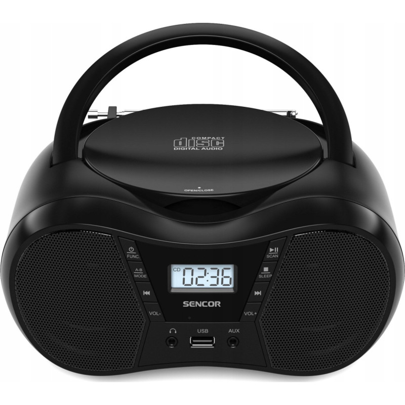 Sencor Radioodtwarzacz CD SPT 2300 BK CD/MP3/USB/BT Radio FM