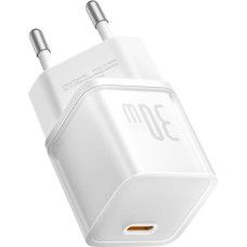 Baseus Ładowarka Baseus GaN5S 1C 30W EU (moon white)
