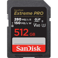 Sandisk Extreme PRO SDXC 512 GB UHS-II/U3 V60 card (SDSDXEP-512G-GN4IN)
